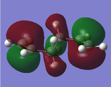 1,5-hexadiene anti conformer HOMO MO