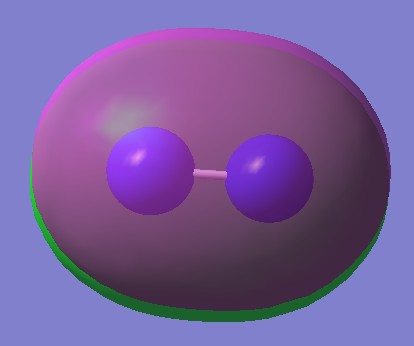 2p bonding orbital degenerate E=-0.462540a.u.