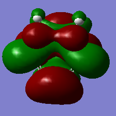 Figure 26a. LUMO of the endo TS, first visualisation