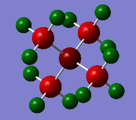 fig. 17: NBO charge distribution of [N(CH3)4]+.