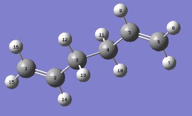 Figure 3. Anti2 with atoms labelled
