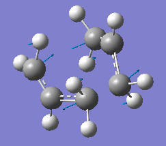 fig. 5: Imaginary vibration which corresponds to the rearrangement.