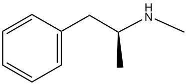 Methamphetamine 2D structure