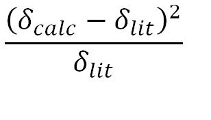 The variance formula for nmr analysis