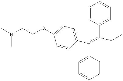 Structure of Tamoxifen