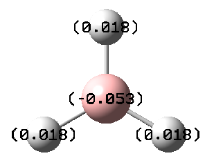 Charge distribution of BH3