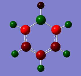 NBO colour of Boratabenzene