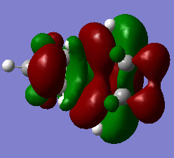 Figure 26b. LUMO of the endo TS, visualisation from a different angle