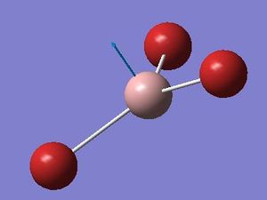GaBr3 a2" mode with displacement vectors