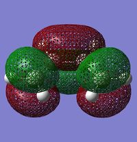 LUMO of the cis-butadiene