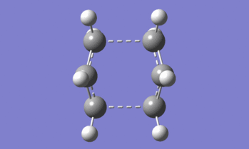 Figure 14: The imaginary vibration found at -841 cm-1 (expand to view the animation)