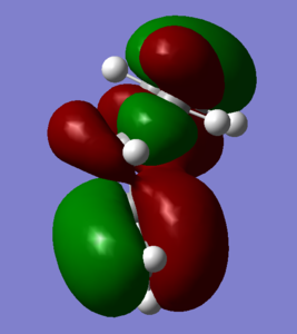 Figure 2; Gauche 3 HOMO-1: Vicinal acidic proton-alkenyl fragment sigma-conjugation