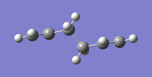 Fig 6: Antiperiplanar Conformer (side on representation)