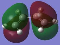 HOMO for cis-butadiene.