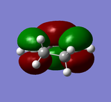 LUMO of cyclohexa-1,3-diene: symmetric