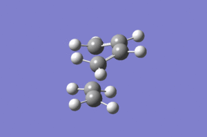 The rearrangement of 1,5 hexadiene in the Cope rearrangement.