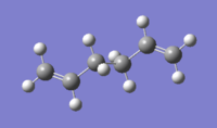 1,5-hexadiene antiperiplanar structure with Ci symmetry - optimised at DFT/6-31G level