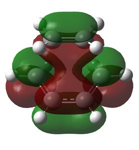 Figure 7: MO 18 of the transition state, corresponding to the LUMO.