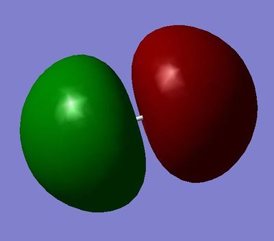 2 σ*u bonding orbital