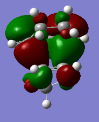 Figure 31. HOMO-1 of endo TS, visualisation