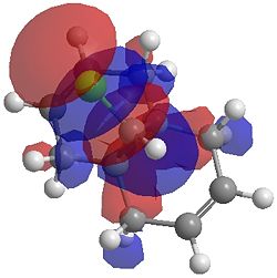 "LUMO+2 orbital by DF method for 13 "