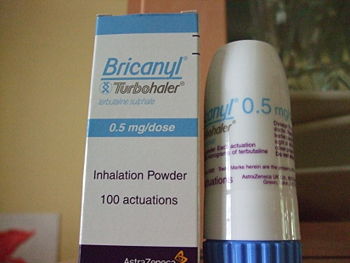 Bricanyl terbutaline sulphate inhaler