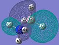 MO 9, HOMO - equivalent in energy to 8