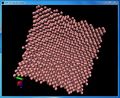Figure 8(a): View of solid phase simulation in VMD