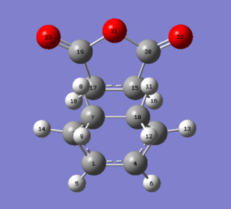 Figure 13: Exo transition state atomic labels