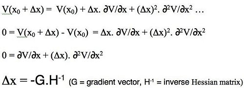 The equations for estimating new geometry