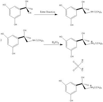 synthesis of terbutaline sulphate