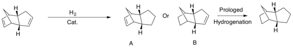 Scheme 2. Hydrogenation of the endo-cyclopentadiene dimer