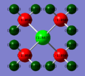 Charge distribution for [P(CH3)4]+