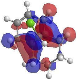 "LUMO+2 orbital by HF method for dihydrogenated product"