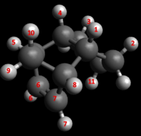Molecule 3 Carbon and Hydrogen Interaction Lengths