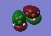 HOMO of cis-Butadiene