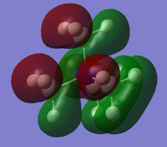 Figure 10a. N[CH3]4 Molecular orbital 21 (HOMO).