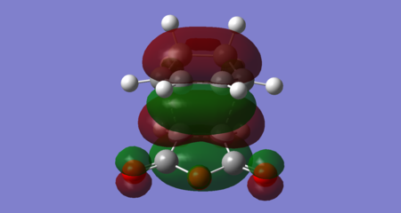 Figure 46: Endo transition state HOMO -1 (Energy = -0.36843 Hartrees) — Symmetric