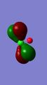 Molecular Orbital number 4 is made up from the combination of the 3dxy orbital on the chlorine and the 2px from 2 of the fluorines. It is a majority antibonding orbital.