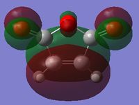 HOMO for maleic anhydride.