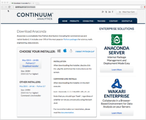 Anaconda Website