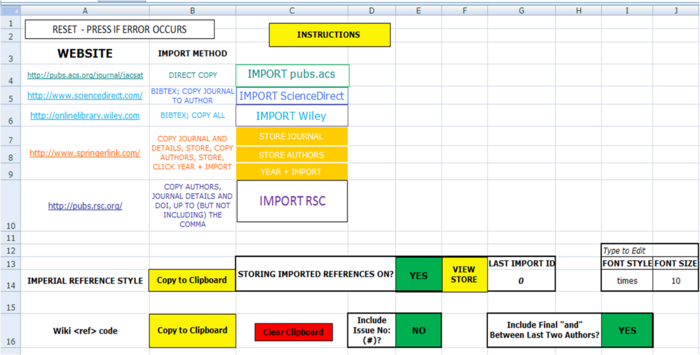Screenshot of the Program Interface