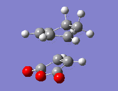 Figure 34. Animation of lowest positive vibration endo (AM1)