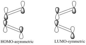The rearrangement of 1,5 hexadiene in the Cope rearrangement.