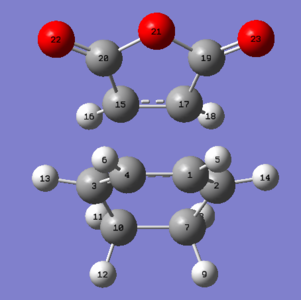 Figure 14: Endo transition state atomic labels