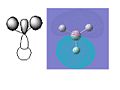 BH3 Molececular Orbital 1e'-bonding