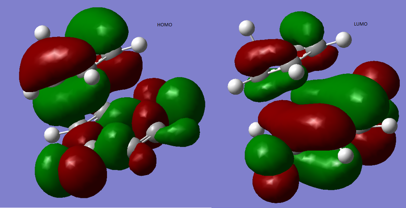 File:HOMO and LUMO of endo.png