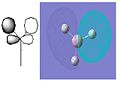 BH3 Molececular Orbital 2e' - HOMO-bonding