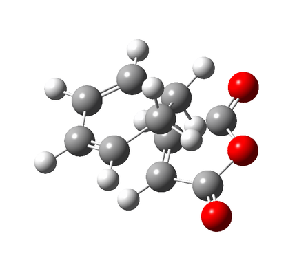 Figure 9a - Intial alignment of the reagents for the QST2 optimisation