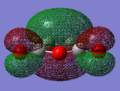 HOMO of maleic anhydride